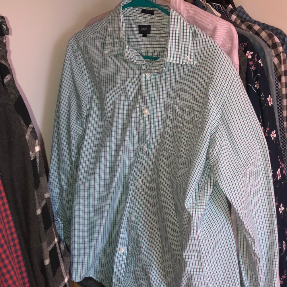 J crew L slim fit button up